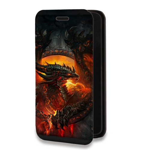 Дизайнерский горизонтальный чехол-книжка для Iphone 14 Plus World of warcraft