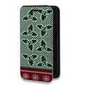 Дизайнерский горизонтальный чехол-книжка для Iphone 12 Pro Текстура свитера