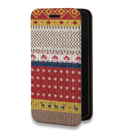 Дизайнерский горизонтальный чехол-книжка для Iphone 11 Pro Max Текстура свитера