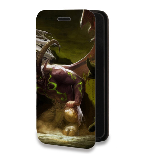 Дизайнерский горизонтальный чехол-книжка для Iphone 14 Pro Max World of warcraft