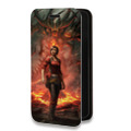 Дизайнерский горизонтальный чехол-книжка для Iphone 12 Pro Diablo