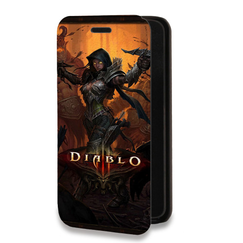 Дизайнерский горизонтальный чехол-книжка для Iphone 11 Pro Diablo