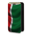 Дизайнерский горизонтальный чехол-книжка для Iphone 12 Pro Флаг Чечни