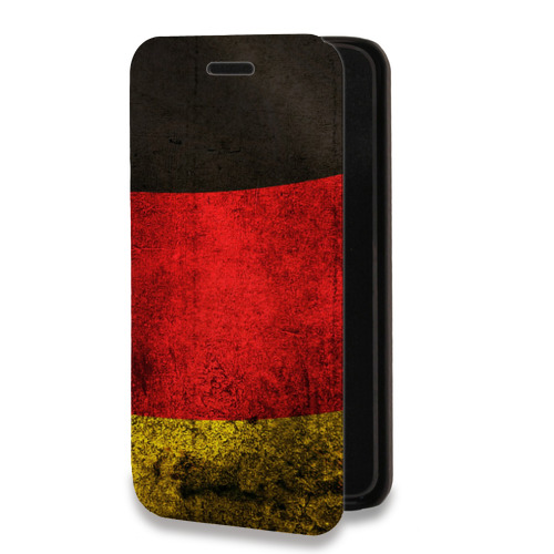 Дизайнерский горизонтальный чехол-книжка для Huawei Honor 50 Флаг Германии