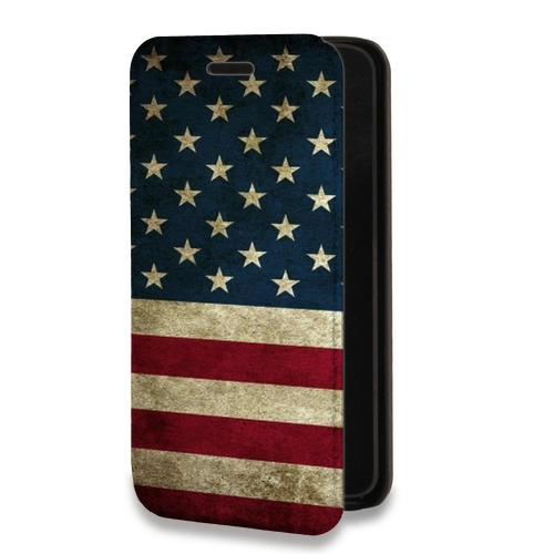Дизайнерский горизонтальный чехол-книжка для Iphone 12 Pro Флаг США