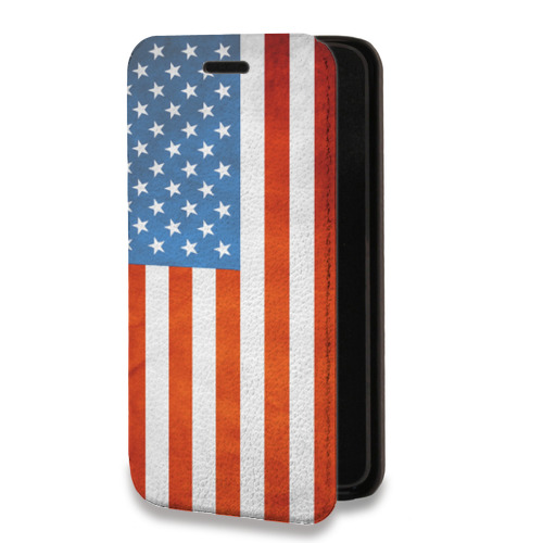 Дизайнерский горизонтальный чехол-книжка для Realme C11 Флаг США