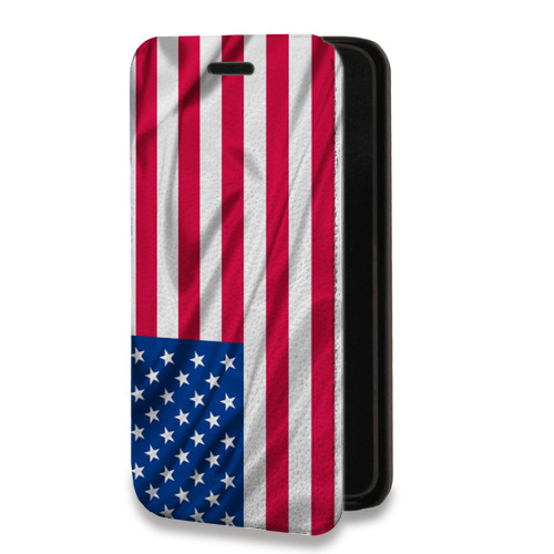 Дизайнерский горизонтальный чехол-книжка для Iphone 14 Pro Флаг США