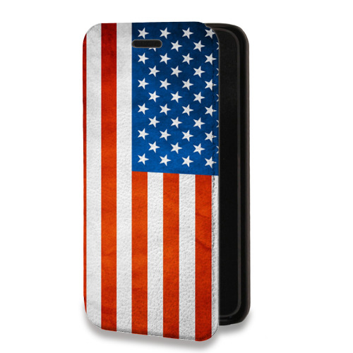 Дизайнерский горизонтальный чехол-книжка для Iphone 14 Pro Флаг США