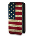 Дизайнерский горизонтальный чехол-книжка для Samsung Galaxy S10 Флаг США