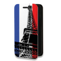 Дизайнерский горизонтальный чехол-книжка для Iphone 12 Pro Флаг Франции