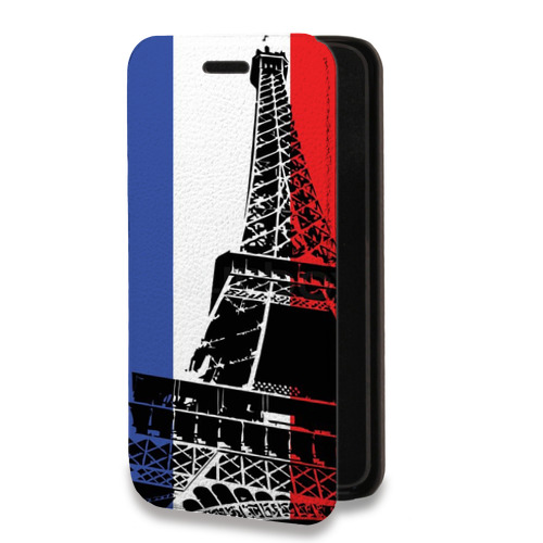 Дизайнерский горизонтальный чехол-книжка для Alcatel One Touch Idol 2 mini Флаг Франции