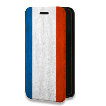 Дизайнерский горизонтальный чехол-книжка для Huawei Honor 7C Pro Флаг Франции (на заказ)