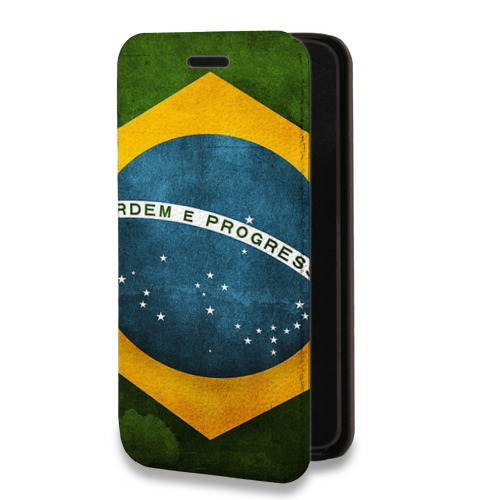 Дизайнерский горизонтальный чехол-книжка для Huawei Honor 10i Флаг Бразилии