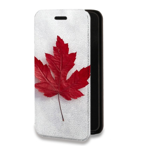 Дизайнерский горизонтальный чехол-книжка для Huawei Y6p Флаг Канады