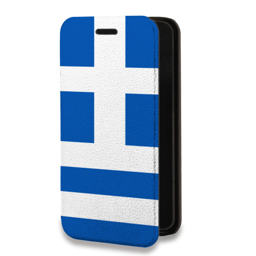 Дизайнерский горизонтальный чехол-книжка для Realme 6 Pro Флаг Греции