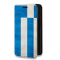 Дизайнерский горизонтальный чехол-книжка для Huawei P40 Pro Флаг Греции