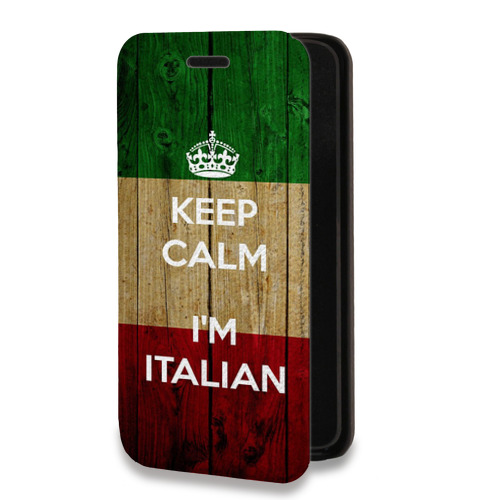 Дизайнерский горизонтальный чехол-книжка для Iphone 11 Pro Флаг Италии