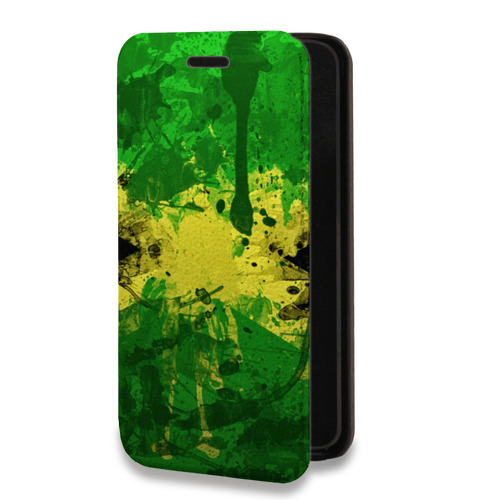 Дизайнерский горизонтальный чехол-книжка для Iphone 7 Plus / 8 Plus Флаг Ямайки