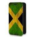 Дизайнерский горизонтальный чехол-книжка для Huawei P40 Pro Флаг Ямайки