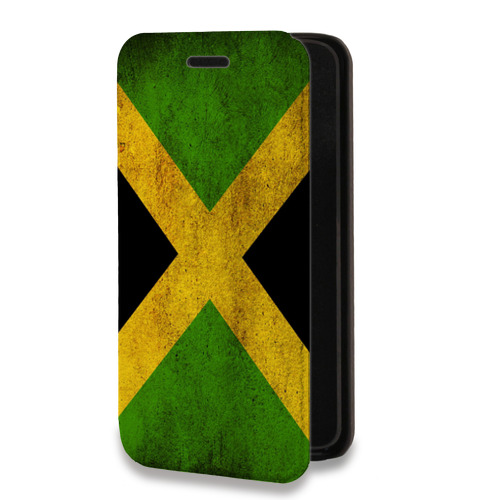 Дизайнерский горизонтальный чехол-книжка для Alcatel One Touch Idol 2 mini Флаг Ямайки