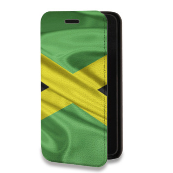 Дизайнерский горизонтальный чехол-книжка для Huawei Honor 30S Флаг Ямайки (на заказ)