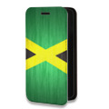 Дизайнерский горизонтальный чехол-книжка для Iphone 6/6s Флаг Ямайки