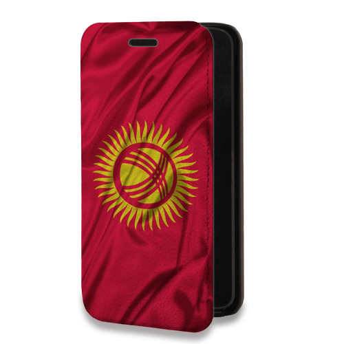 Дизайнерский горизонтальный чехол-книжка для Google Pixel 6 Флаг Киргизии