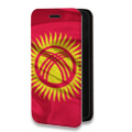 Дизайнерский горизонтальный чехол-книжка для Alcatel One Touch Idol 2 mini Флаг Киргизии
