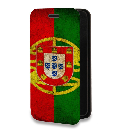 Дизайнерский горизонтальный чехол-книжка для Tecno Spark 8C Флаг Португалии