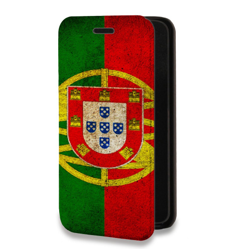 Дизайнерский горизонтальный чехол-книжка для Nokia 7 Флаг Португалии