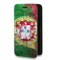Дизайнерский горизонтальный чехол-книжка для Realme C11 (2021) Флаг Португалии