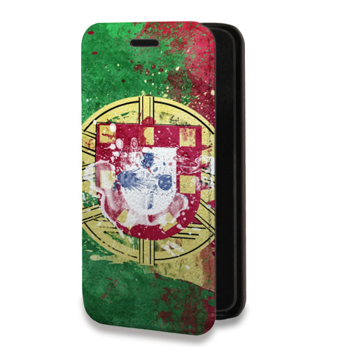 Дизайнерский горизонтальный чехол-книжка для Iphone Xr Флаг Португалии