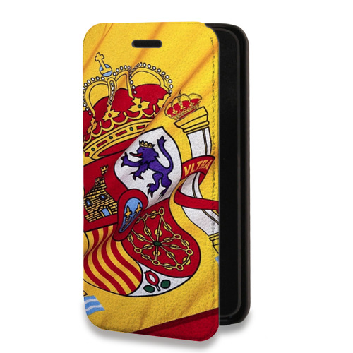 Дизайнерский горизонтальный чехол-книжка для Iphone 12 Pro Флаг Испании