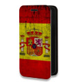 Дизайнерский горизонтальный чехол-книжка для Iphone 14 Pro Флаг Испании