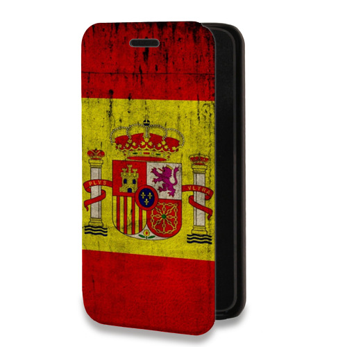 Дизайнерский горизонтальный чехол-книжка для Huawei Honor 50 Lite Флаг Испании