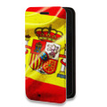 Дизайнерский горизонтальный чехол-книжка для Iphone 7 Plus / 8 Plus Флаг Испании