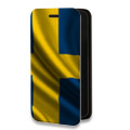 Дизайнерский горизонтальный чехол-книжка для Xiaomi Mi8 SE Флаг Швеции