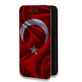 Дизайнерский горизонтальный чехол-книжка для Nokia 7 Флаг Турции