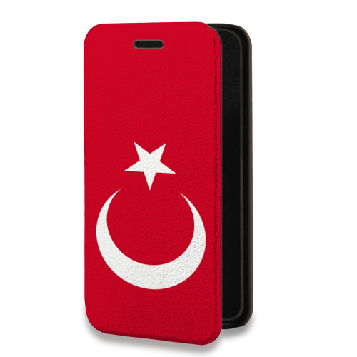 Дизайнерский горизонтальный чехол-книжка для Huawei Nova Lite (2017) Флаг Турции