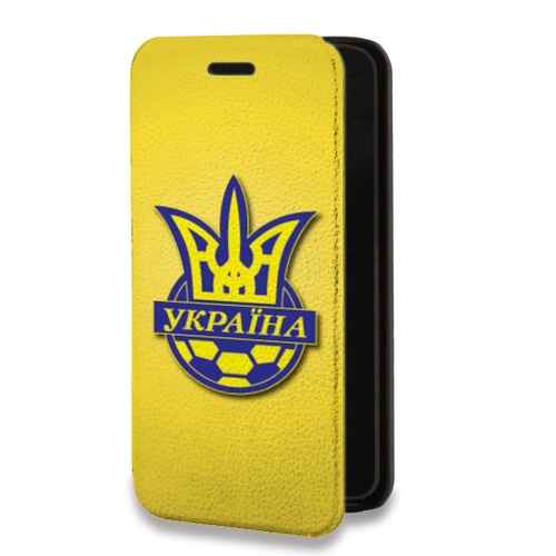 Дизайнерский горизонтальный чехол-книжка для Iphone 12 Pro Флаг Украины