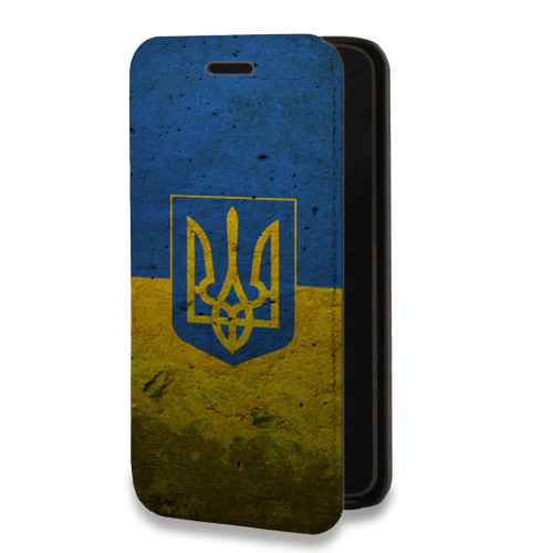 Дизайнерский горизонтальный чехол-книжка для Huawei Y7 (2019) Флаг Украины