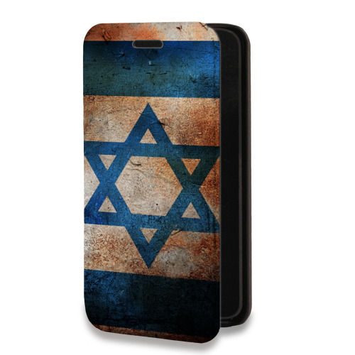 Дизайнерский горизонтальный чехол-книжка для Xiaomi RedMi Note 10 Флаг Израиля