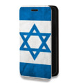 Дизайнерский горизонтальный чехол-книжка для Tecno Spark 8C Флаг Израиля