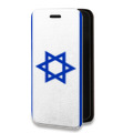 Дизайнерский горизонтальный чехол-книжка для Iphone 6/6s Флаг Израиля