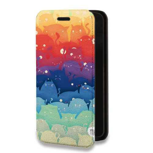 Дизайнерский горизонтальный чехол-книжка для Samsung Galaxy S10 Lite Кошки