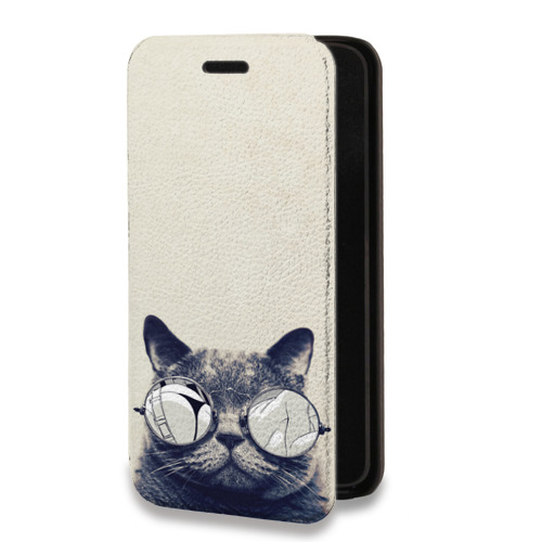 Дизайнерский горизонтальный чехол-книжка для Iphone 7 Plus / 8 Plus Кошки
