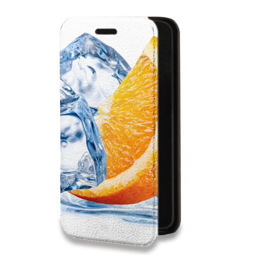 Дизайнерский горизонтальный чехол-книжка для Alcatel One Touch Idol 2 mini Апельсины