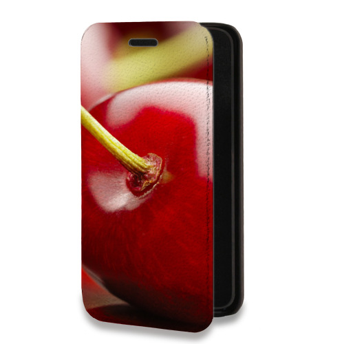 Дизайнерский горизонтальный чехол-книжка для Iphone 14 Pro Max Вишня