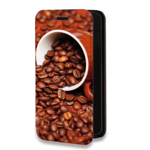 Дизайнерский горизонтальный чехол-книжка для Huawei Honor 30 Кофе напиток