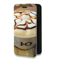 Дизайнерский горизонтальный чехол-книжка для Alcatel One Touch Idol 2 mini Кофе напиток
